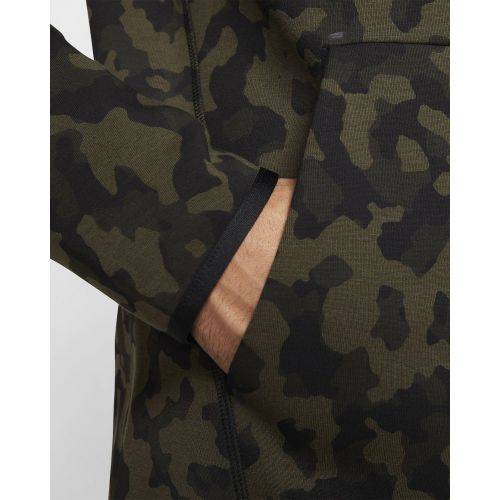 Nike Men's Sportswear Tech Camouflage FULL ZIP Printed Hoodie CJ5975 222 Size Large