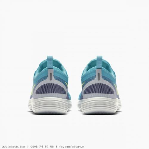 Nike Women's FREE RN DISTANCE 2 Polarized Blue/ VOLT 863776 402 Size UK 4.5 (SA 4.5)