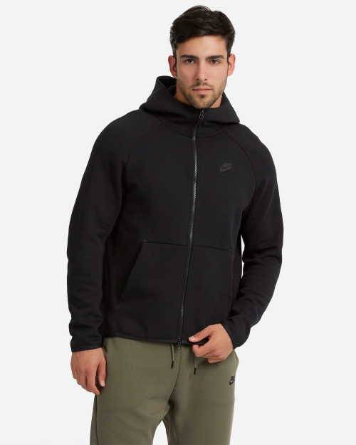 Nike Men's Sportswear Tech Fleece Full Zip Hoodie (STANDARD FIT) Black 928483 010 Size XL
