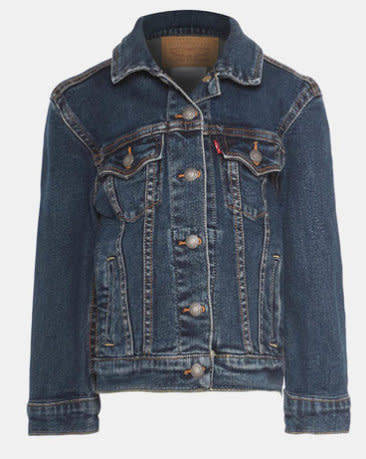 LEVI'S GIRLS DENIM TRUCKER JACKET BLUE 6347- D4D - Size 4-5 Year's