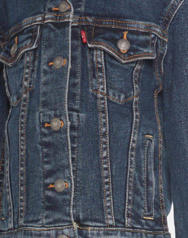 LEVI'S GIRLS DENIM TRUCKER JACKET BLUE 6347- D4D - Size 4-5 Year's