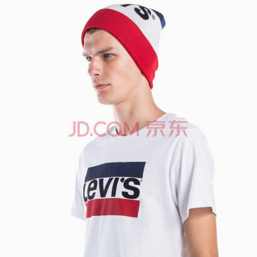 Levi's® UNISEX Sportswear Logo Beanie Red/White/Blue/Black 38022 0065