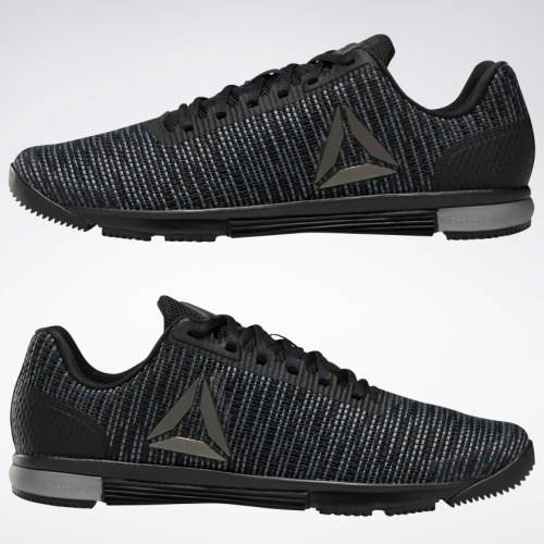 Reebok Men's SPEED TR FLEXWEAVE Black/Shark DV9560 Size UK 7 (SA 7)
