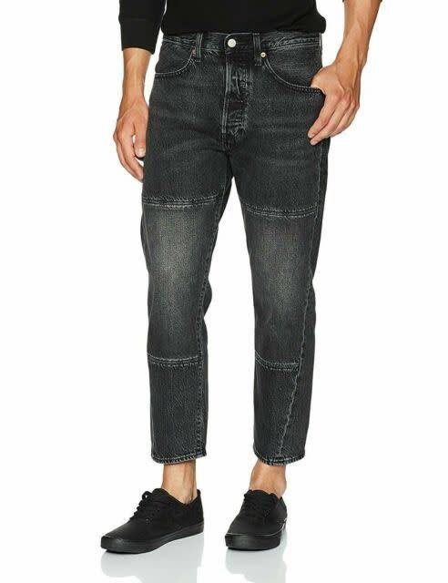 Levi's® Men's Drop Crop Pieced Tapered Jeans Black (Acid Wash) 36073 0001 Size 32