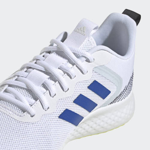 adidas Men's Running FLUIDSTREET  WHITE/ ROYAL BLUE / ACID YELLOW FY8459 Size UK 11 (SA 11)