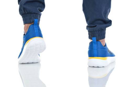 adidas Men's Lite Racer CLN Blue/ Black/Yellow EG3138 Size UK 9 (SA 9)