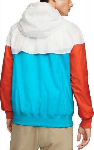 Nike Men's Windrunner Full Zip Hoodie Jacket (Loose Fit) Laser Blue/Summit White AR2191 446 Size XL