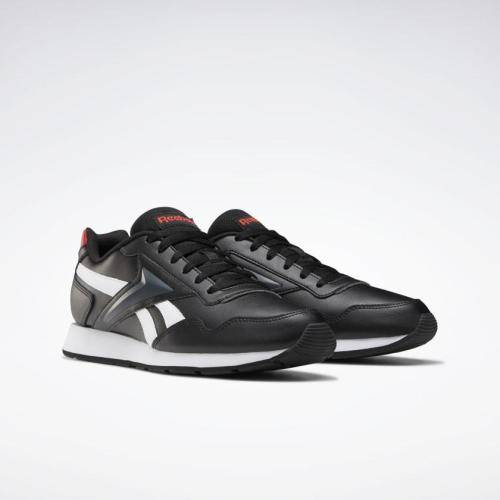 Reebok Men's Royal Glide Black/ White/ VEC Red FW6707 Size UK 8.5 (SA 8.5)