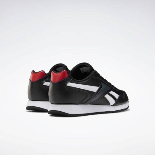 Reebok Men's Royal Glide Black/ White/ VEC Red FW6707 Size UK 8.5 (SA 8.5)