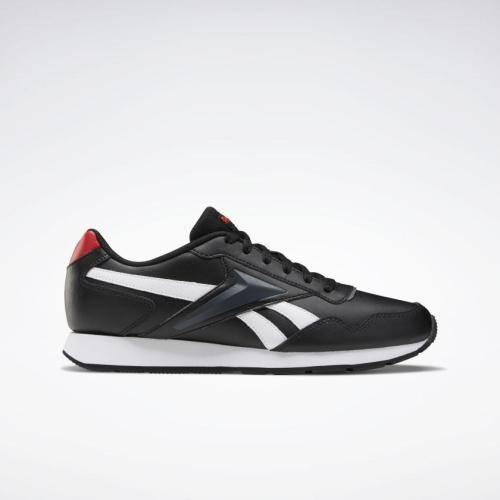 Reebok Men's Royal Glide Black/ White/ VEC Red FW6707 Size UK 8.5 (SA 8.5)