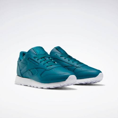 Reebok Women's Classic Leather Heritage Teal / White / Seaport Teal EF3033 Size UK 5 (SA 5)