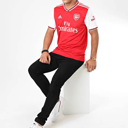 adidas Men's ARSENAL HOME JERSEY Tee Scarlet EH5637 Size Medium