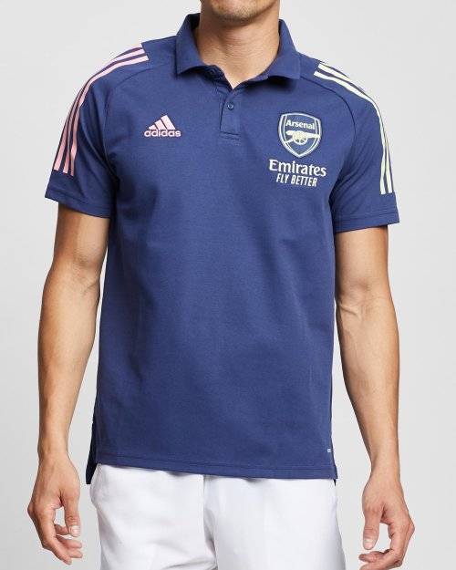 adidas Men's Polo Arsenal Fans Jersey Tech Indigo FQ6152 Size Medium