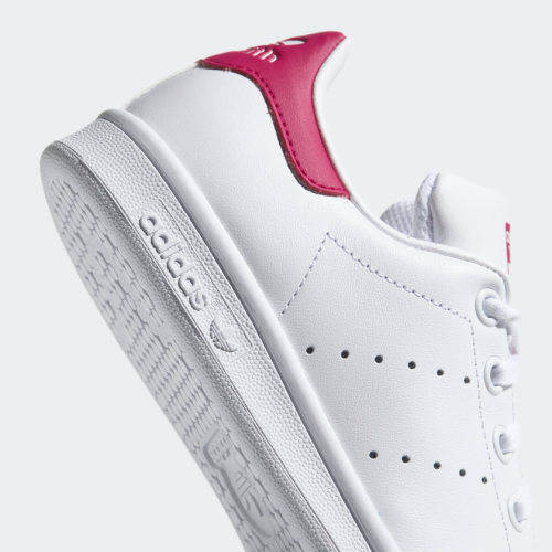 adidas Women's STAN SMITH Cloud White / Bold Pink B32703 Size UK 4 (SA 4)
