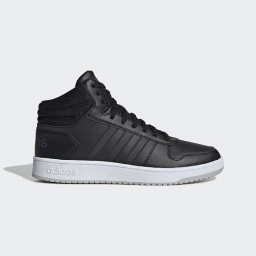 adidas Men's HOOPS MID 2.0 CORE BLACK / GREY TWO F17 EE7379 Size UK 10 (SA 10)