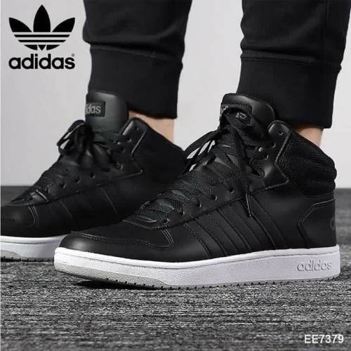 adidas Men's HOOPS MID 2.0 CORE BLACK / GREY TWO F17 EE7379 Size UK 10 (SA 10)