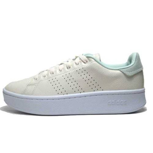 adidas Women's Advantage bold Cloud White / Dash Green EH2056 Size UK 5 (SA 5)
