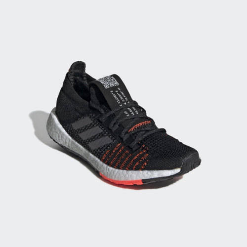 adidas Women's PulseBOOST HD Core Black / Grey Five / Solar Red EE4030 Size UK 5 (SA 5)