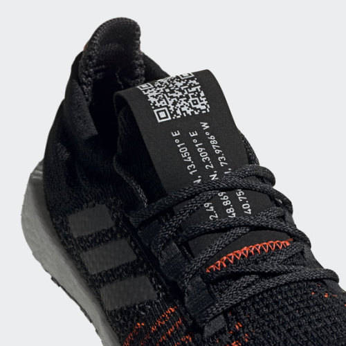 adidas Women's PulseBOOST HD Core Black / Grey Five / Solar Red EE4030 Size UK 5 (SA 5)