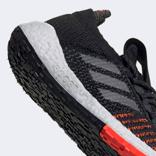 adidas Women's PulseBOOST HD Core Black / Grey Five / Solar Red EE4030 Size UK 5 (SA 5)