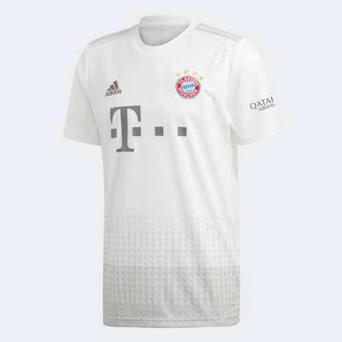 adidas Men's FC BAYERN AWAY JERSEY White/Silver DW7406 Size XL
