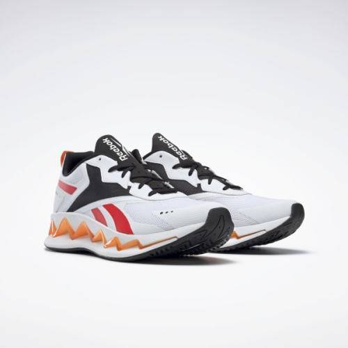 Reebok Men's Zig Elusion Energy White/ Instinct Red/ High Vis Orange FV3838 Size UK 10 (SA 10)
