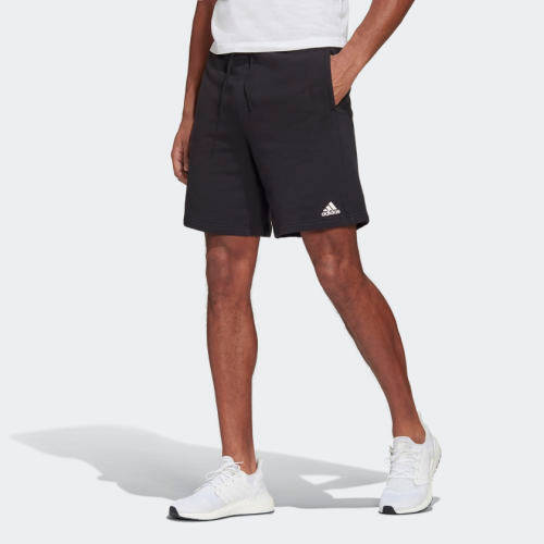 adidas Men's MUST HAVES LIGHT WEIGHT 100% COTTON FRENCH TERRY SHORTS Black FI6134 Size XL