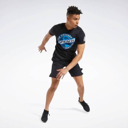 Reebok Men's CrossFit® Open 2021 Tee Blue FS7639 Size XL