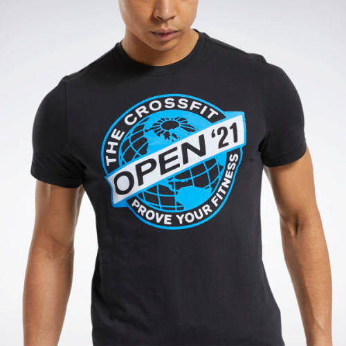 Reebok Men's CrossFit® Open 2021 Tee Blue FS7639 Size XL