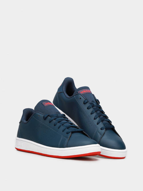adidas Men`s ADVANTAGE BASE Crew Navy/ Cloud White FY8635 Size UK 10 (SA 10)