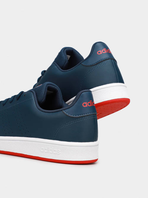 adidas Men`s ADVANTAGE BASE Crew Navy/ Cloud White FY8635 Size UK 10 (SA 10)