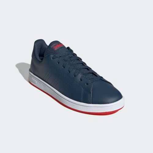 adidas Men`s ADVANTAGE BASE Crew Navy/ Cloud White FY8635 Size UK 10 (SA 10)