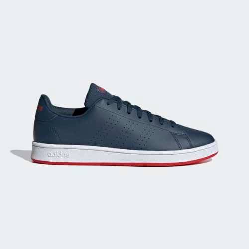 adidas Men`s ADVANTAGE BASE Crew Navy/ Cloud White FY8635 Size UK 10 (SA 10)