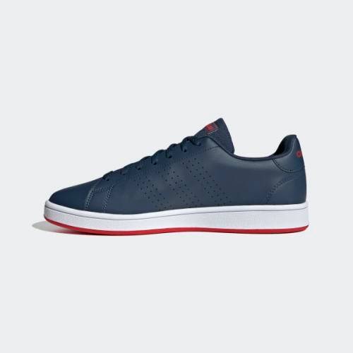 adidas Men`s ADVANTAGE BASE Crew Navy/ Cloud White FY8635 Size UK 10 (SA 10)
