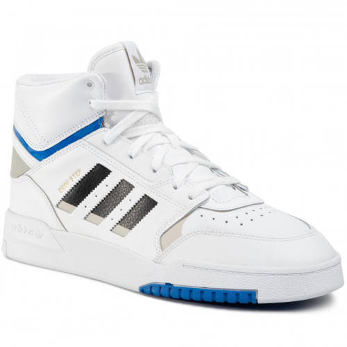 adidas Men's DROP STEP Footwear White/ Metal Grey/ Glow Blue EF7137 Size UK 9 (SA 9)