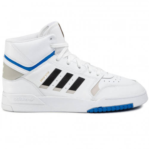 adidas Men's DROP STEP Footwear White/ Metal Grey/ Glow Blue EF7137 Size UK 9 (SA 9)