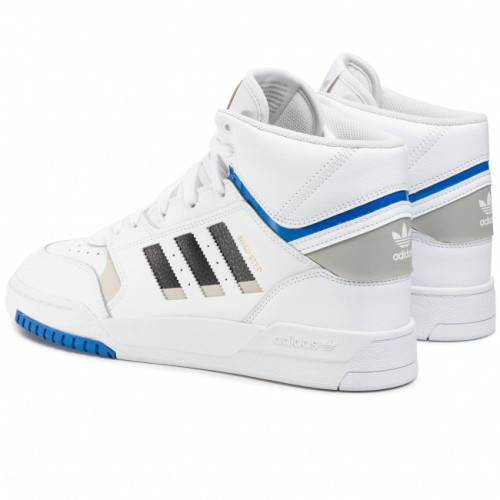 adidas Men's DROP STEP Footwear White/ Metal Grey/ Glow Blue EF7137 Size UK 9 (SA 9)