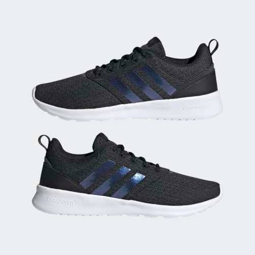 adidas Women`s QT RACER 2.0 Core Black/ Iridescent/ Grey Six FY8309 Size UK 5 (SA 5)