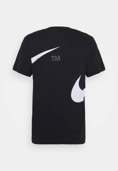 NIKE Men`s Sportswear Oversized Side Swoosh Statement SS Tee Black DX2115 010 Size Medium