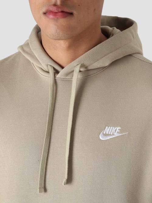 NIKE Men`s Sportswear CLUB HOODIE Limestone BV2654 250 Size Medium