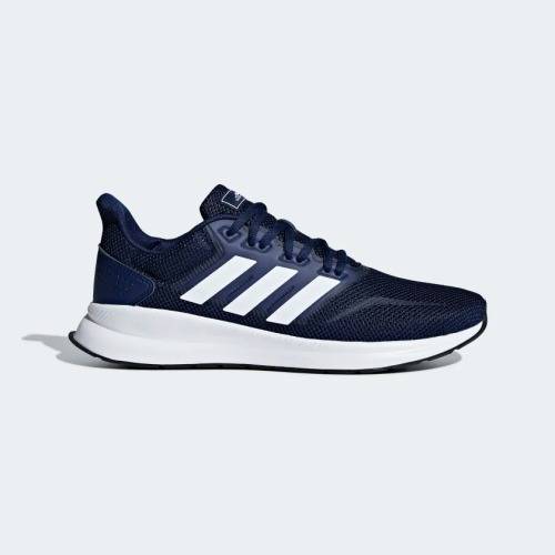 adidas Men`s RUNFALCON Dark Blue / Cloud White / Core Black F36201 Size UK 10 (SA 10)