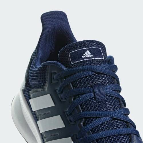 adidas Men`s RUNFALCON Dark Blue / Cloud White / Core Black F36201 Size UK 10 (SA 10)