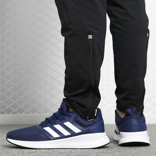 adidas Men`s RUNFALCON Dark Blue / Cloud White / Core Black F36201 Size UK 10 (SA 10)