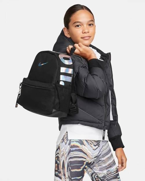 NIKE Brasilia Just Do It Kids` Backpack (Mini) Black BA555 017