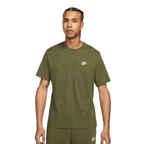NIKE Men`s Sportswear Club Tee Rough Green AR4997 327 Size Medium