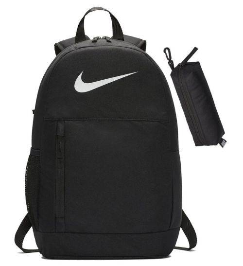 NIKE Kid`s UNISEX Elemental Jr 17 L Black/Black/White Backpack BA6603 010