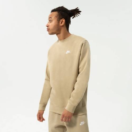 NIKE Men`s Sportswear Club Crew Limestone BV2662 250 Size Medium