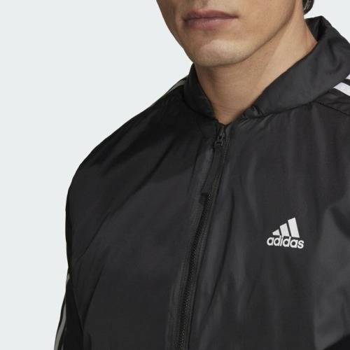 adidas Men`s ESSENTIALS INSULATED BOMBER JACKET Black GH4577 Size Medium