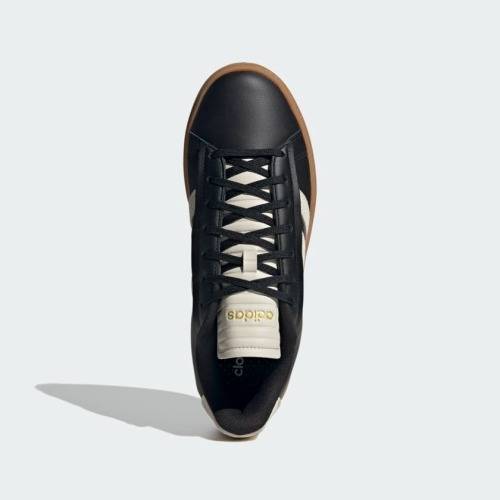 adidas Men`s GRAND COURT ALPHA CLOUDFOAM LIFESTYLE Core Black / Aluminium GY7053 Size UK 10 (SA 10)