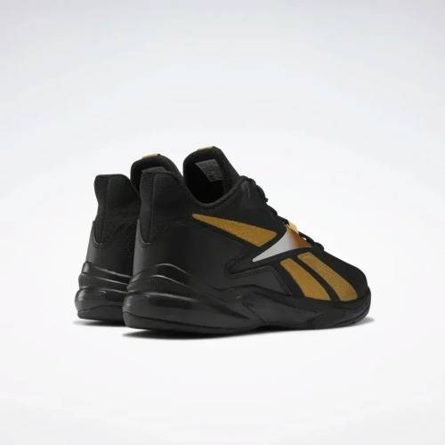 Reebok Men`s MORE BUCKETS Core Black/ Footwear White / Rbk Brass GY6297 Size UK 7 (SA 7)